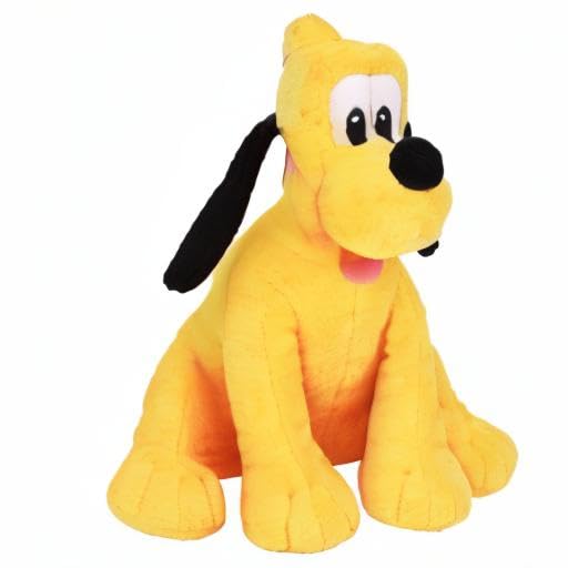 Disney Junior Mickey Mouse Small Plush Pluto, Stuffed Animals, Dog, Kids Toys for Ages 2 Up by Just Play