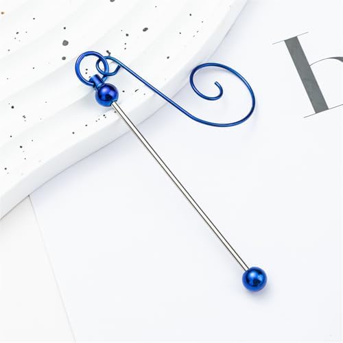5 Pieces Colorful Metal Hanging Hooks for Christmas Ornament and Craft Projects Beadable Hangers Jewelry Accessories Metal Ornament Hanger