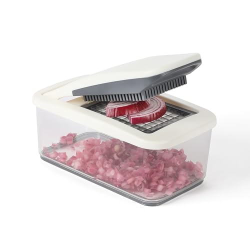 Calphalon Aero 5 in 1 Vegetable Chopper and Dicer, Food Chopper with Container