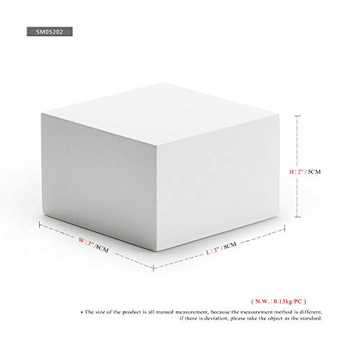 Oirlv Solid Wood Minimalism Style Jewelry Display Stand Showcase Jewelry Organizer Square Holder(SM05202) - color: SM05202