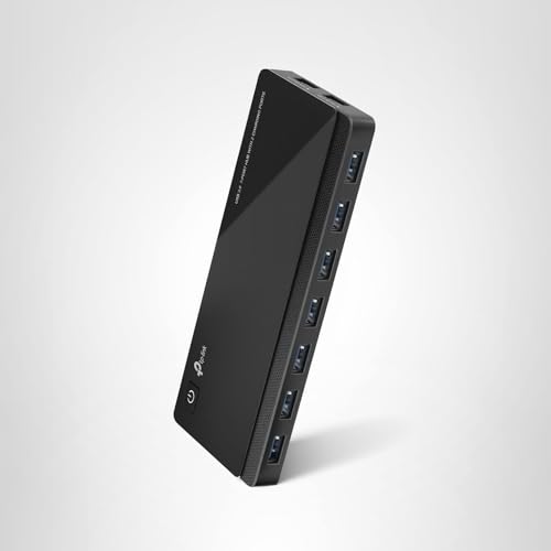 TP-Link Powered USB Hub 3.0 with 7 USB 3.0 Data Ports and 2 Smart Charging USB Ports. Compatible with Windows, Mac, Chrome & Linux OS, with Power On/Off Button, 12V/4A Power Adapter(UH720)