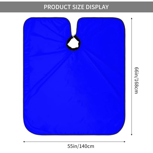 Custom Barber Cape Unisex Salon Hair Cutting Capes Add Your Image Logo Haircut Kit Personalized Stylist Tool - color: Blue