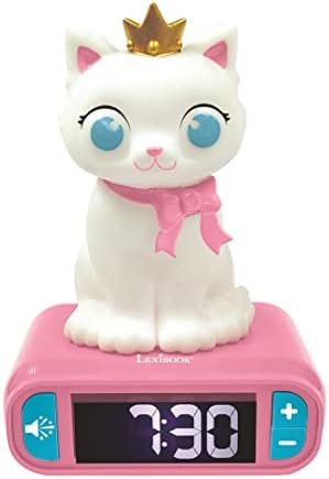 LEXiBOOK, Kitten Nightlight Alarm Clock, RL800KT