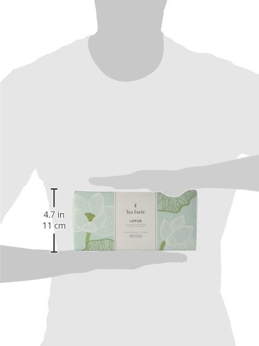 Tea Forte Premium Presentation Box Gift Set Sampler, 20 Count, Assorted Blends Individually Wrapped Handcrafted Pyramid Infuser Bags, Lotus Tea