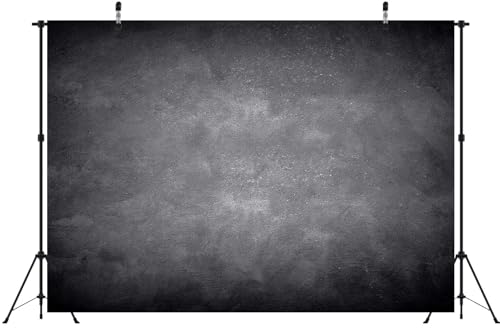 BELECO 12x10ft Fabric Black Gray Wall Backdrop Abstract Concrete Texture Grunge Wall Background Birthday Party Decorations Banner Kids Adults Portrait Photoshoot Studio Props - size: 12x10ft