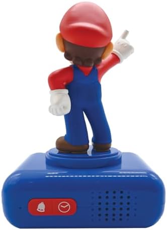 LEXiBOOK, Mario Nightlight Alarm Clock, RL800NI