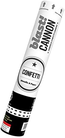 Gender Reveal Cannon Confetti Popper - Twin Pack (2pcs), Two Confetti Shooters for Baby Reveal Party (Pink)