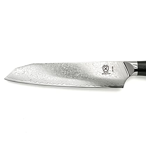 Mercer Culinary M13786 Premium Grade Super Steel, 7-Inch Santoku Knife, G10 Handle - style: Santoku Knife G10 Handle 7 Inch