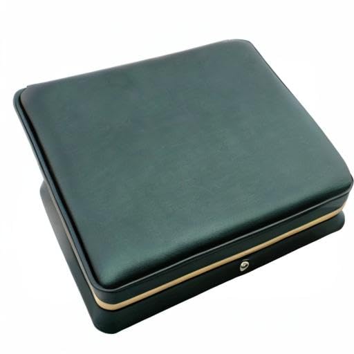 MY MIRONEY Big PU Leather Wedding Jewelry Sets Box Blackish Green Necklace Earring Ring Display Case Bracelet Storage Holder Jewelry Box Storage Organizer (7.48" x 7.48" x 1.57")
