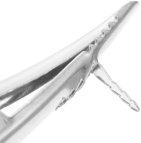 jojofuny Alligator Clips Ornament Clips 50pcs Silver Stainless Steel Corrosion Resistant and Lightweight for Christmas Tree Decor and Wreaths for DIY Holiday Decoration