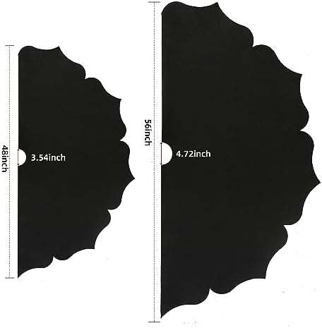 Christmas Tree Skirt,48 inch Classic Non-Woven Fabric Black Tree Skirt,for Xmas Tree and Holiday Indoor Decoration(Black, Small)