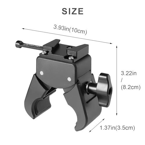 Fomito V-Mount Battery Clamp, Quick Release Plate for Sony BP Battery, Professional Camera Mount - color: Black