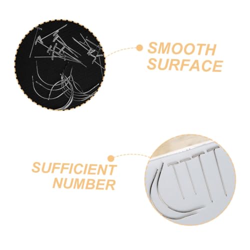 HOODANCOS 1set Wig Shaped Blocking Needles for Wigs Jewelry Display Crafts Photos Resistant for Easy Styling