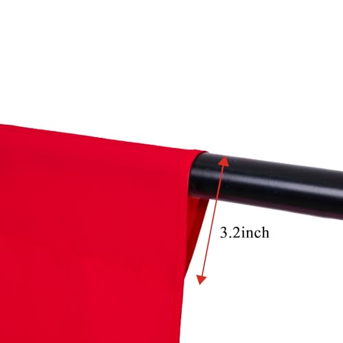 Trlyc Red Background Backdrop - 5x7 FT, Polyester, Valentine's Day, Christmas - color: Red, size: 5x7FT