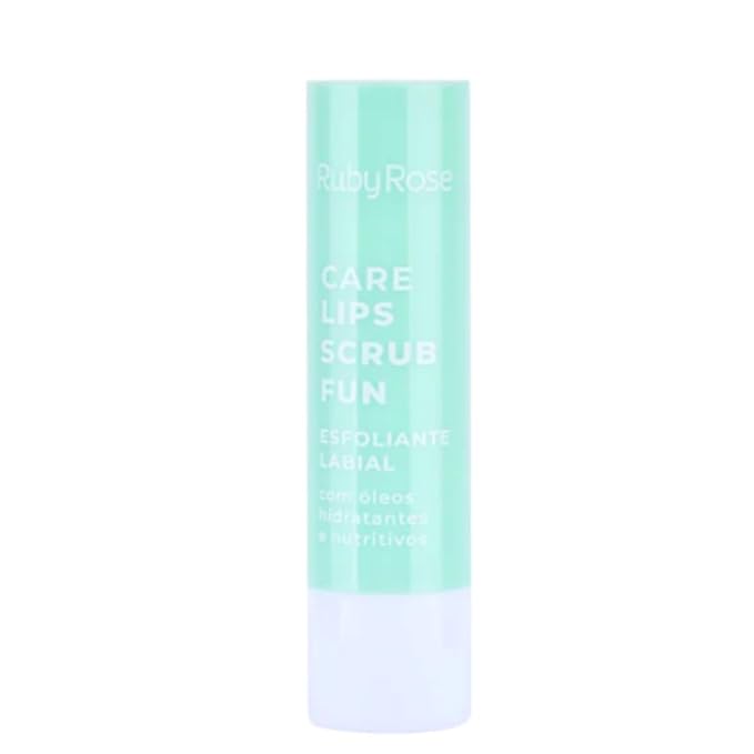RUBY ROSE COSMETICS - EXFOLIANTE LABIAL CARE LIPS FUN MINT FEVER, exfoliante labial en barra, tiene aceites hidratantes y nutritivos!!