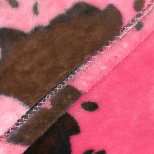 Hot Pink Throw Blanket - Cozy Lightweight Decorative Fleece Blanket for Couch, Bed, Sofa, Dorm, Home Decor, Pink Birthday Gifts for Women, Girls, Teens (50x60 Inches)