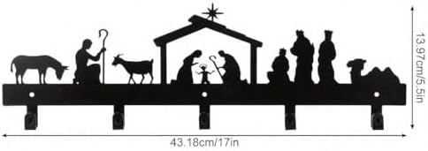 Waterproof Removable Tin Hooks for Christmas Stockings String Lights Ornaments Decor Fireplace Mantel Hangers Holiday Season Festive