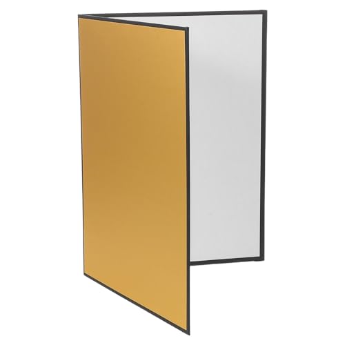 A4 Gold Photography Reflector Board Portable Light Control Panel for Studio and Outdoor Photo Shooting, Foldable Reflective Card for Professional Camera Accessories