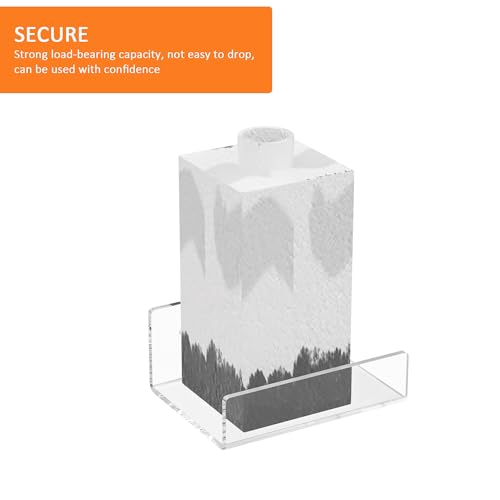 5'' Clear Acrylic Wall Shelf 2 Pack, 5 Inch Small Wall Shelves Display for Small Space - color: Clear, size: 5 Inch