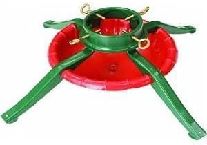 Christmas Tree Stand, 4-Leg Steel, Holds 5.5-in. Trunk Diameter, 27-in Base
