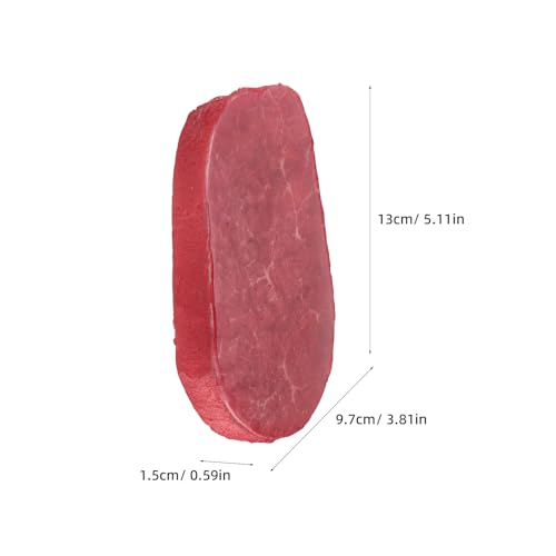 Fake Fresh Meat: Artificial Beef Steak Raw Beef Lifelike Meat for Table Cabinet Display Kitchen Decoration Restaurant Photography Props