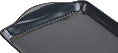 Reston Lloyd Calypso Basics Tidbit Tray, Grey (Pack of 2) - color: Charcoal, size: 14.7" x 6.5" x 0.8" (Pack of 2)