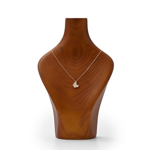 Solid Wood Jewelry Bust Necklace Display Showcase Jewelry Necklace Stand Display Holder(H9.76) - color: H2