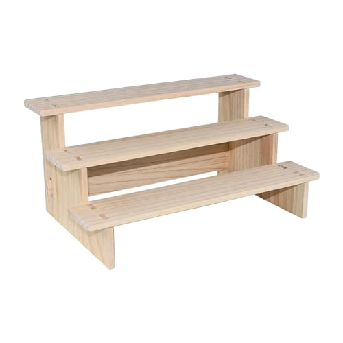 Product Stand, Showcase Fixtures, Wooden Display Riser Shelf Wood Display Shelf for Figures, 3 Layer 30cm - color: 3 Layer 30cm