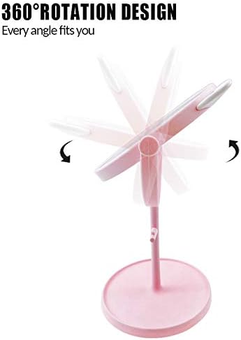 Desk Mirror in Cute Cat Ears Shape-Kawaii &Vanity Mirror for You in Bathroom or Bedroom- Pink