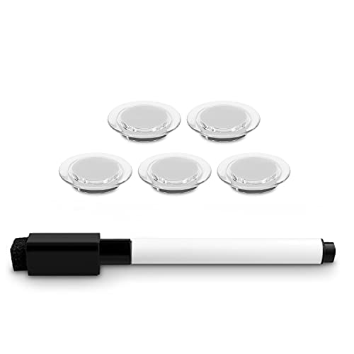 Navaris Magnetic Dry Erase Board - 24 x 36 inches Decorative White Board for Wall with Printed Design, Includes 5 Magnets and Marker - World Map - style: World Map