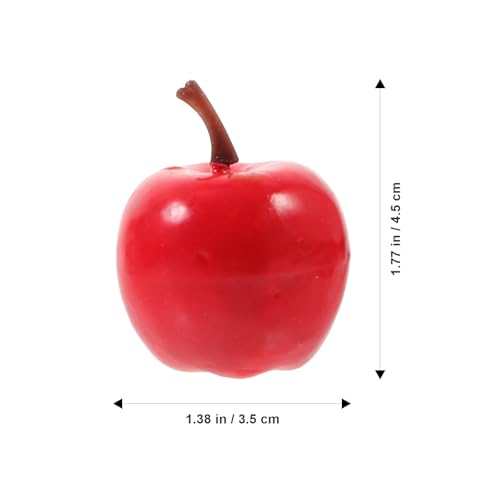 20Pcs Mini Model Realistic Simulation Artificial Fruit Decor for Home Party and Photography Props Lifelike Faux Ornament for Desktop Display
