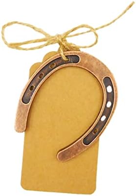 MAGICLULU 10pcs Vintage Horseshoe Pendant Hanging Decor for Home Office Restaurant More Charming Horseshoe Shaped Sculpture Ornament for Decoration
