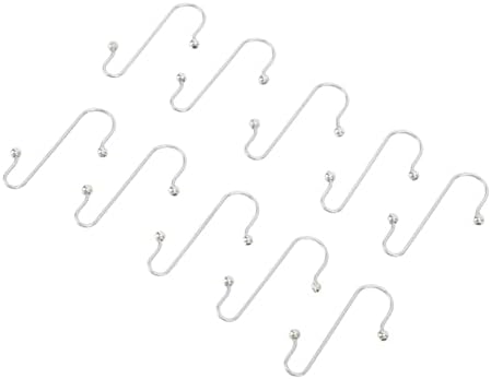 KIMISS 100pcs Less Steel S Shape Hooks Multipurpose Hanging Hooks for Christmas Tree Ornaments, Decorations, and More