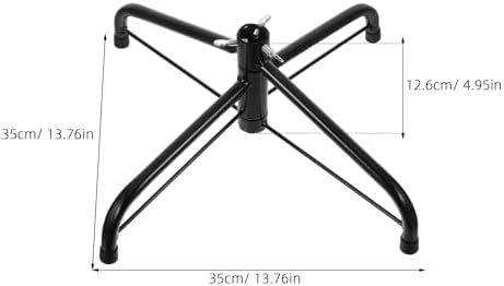 Alipis Artificial Tree Stand Christmas Tree Stand Folding Artificial Xmas Base Christmas Fake Holder Xmas Rotating Replacement for 35cm