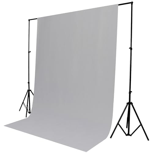 TRLYC Gray Background Backdrop - 8x10 FT Photography Screen Seamless Backdrop Photo Booth Photoshoot Background Screen for Photo Video Photography Studio - color: Gray, size: 8x10FT