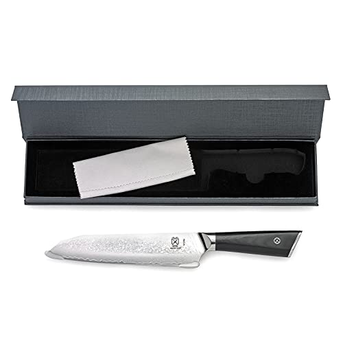 Mercer Culinary M13786 Premium Grade Super Steel, 7-Inch Santoku Knife, G10 Handle - style: Santoku Knife G10 Handle 7 Inch