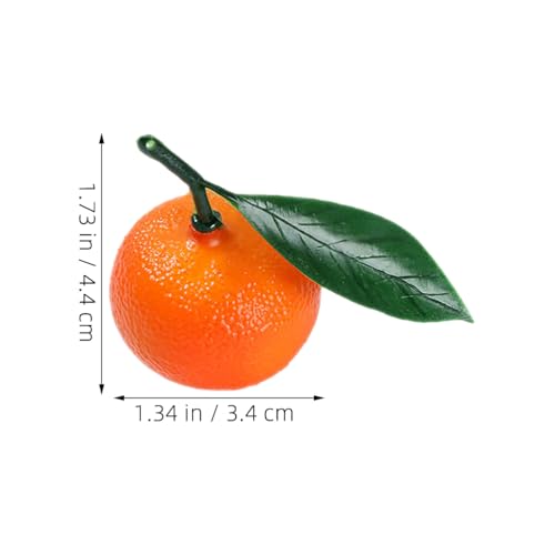 LUOZZY 20pcs Realistic Artificial Oranges Fruit Models Home Decor Photography Props Party Centerpieces Decorative Fake Fruits for Table Display and Styling