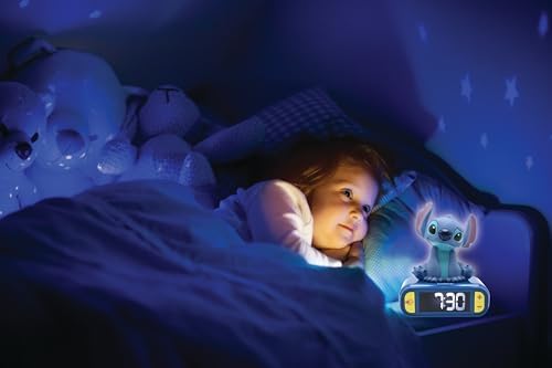 LEXiBOOK, Stitch Nightlight Alarm Clock, RL800D