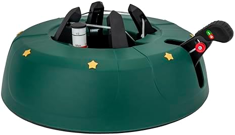 Star-Max F-H-S Start 3 Christmas Tree Stand - Tree Height Max. 3.0 m, Model 2019 by F-H-S with Foot Lever Function and Single Rope Technology, 3.0 Litre Water Tank, Green