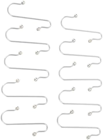 100pcs Stainless Steel S Shape Christmas Tree Hooks for Ornaments ?€? Rust
