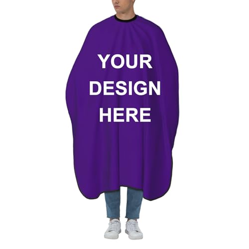Custom Barber Cape Unisex Salon Hair Cutting Capes Add Your Image Logo Haircut Kit Personalized Stylist Tool - color: Indigo