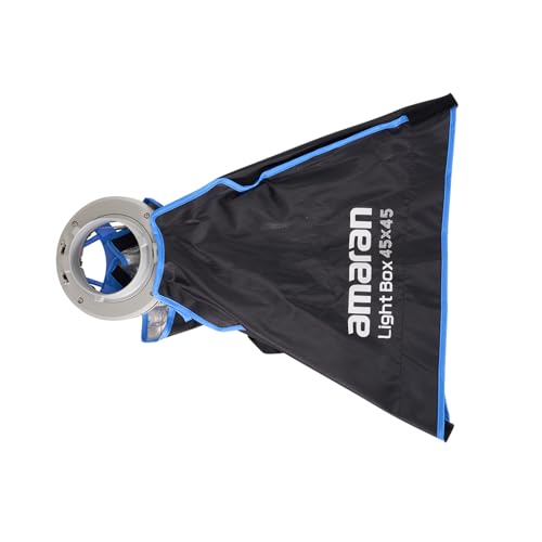 Amaran Light Box 45x45 Square Bowens Mount Softbox,Included Difusion,Light Control Grid and Carrying Bag for 60d/60x/200x/150c/300c/100d - size: Light box 45x45