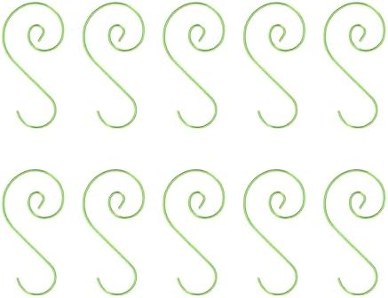 200pcs Sturdy Metal Hooks for Festival Decoration 50mm Christmas Ornament Hangers Corrosions Hanging Clip Rustproof Christmas Tree Hooks