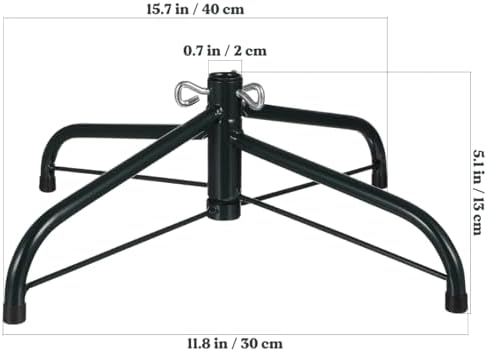 Operitacx Christmas Tree Stand, Replacement Christmas Tree Base Iron Christmas Tree Stands Xmas Tree Stand Base for Artificial Trees Fits Tree Trunks Up to 0.7 Inches