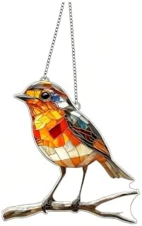 2D Flat Bird Acrylic Window Hanging Ornament Home Wall Decor Suncatcher