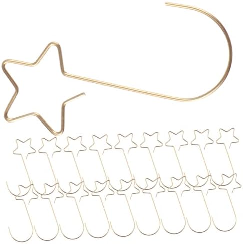 GARVALON 100pcs Wire Hooks for Christmas Tree Ornaments Easy to Install Hangers for Holiday Decorations Christmas Ornament Hooks for Tree and Stocking Display