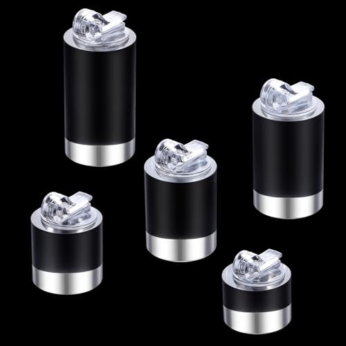 5 Pack Clear Ring Display Stand, Acrylic Ring Display Holder, Cylinder Jewelry Stand Organizer for Wedding Engagement Rings, Sturdy Showcase for Photography Boutique Cosmetic Crafts
