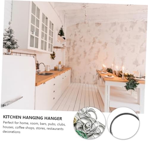 Amosfun 100pcs Metal Christmas Hooks Hangers for Tree Decorations Kitchen Home Use Space-Saving Design for Ornaments Stockings and Accessories