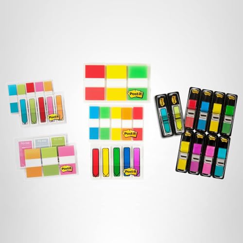 Post-it Flags and Tabs Value Pack, Ultimate Business and Study Pack, 956 Various Flags for Organization (683-AVP-SIOC)