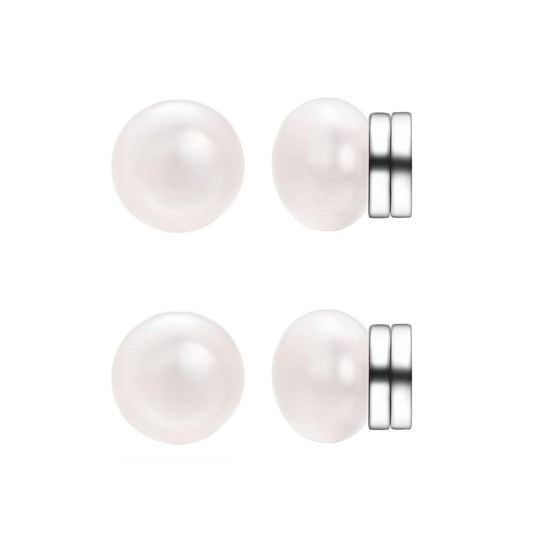 Airokiy Magnetic Earrings for WomenHypoallergenic Small Pearl Non Piercing Clip On Earrings Elegant Hypoallergenic Jewelry 6mm